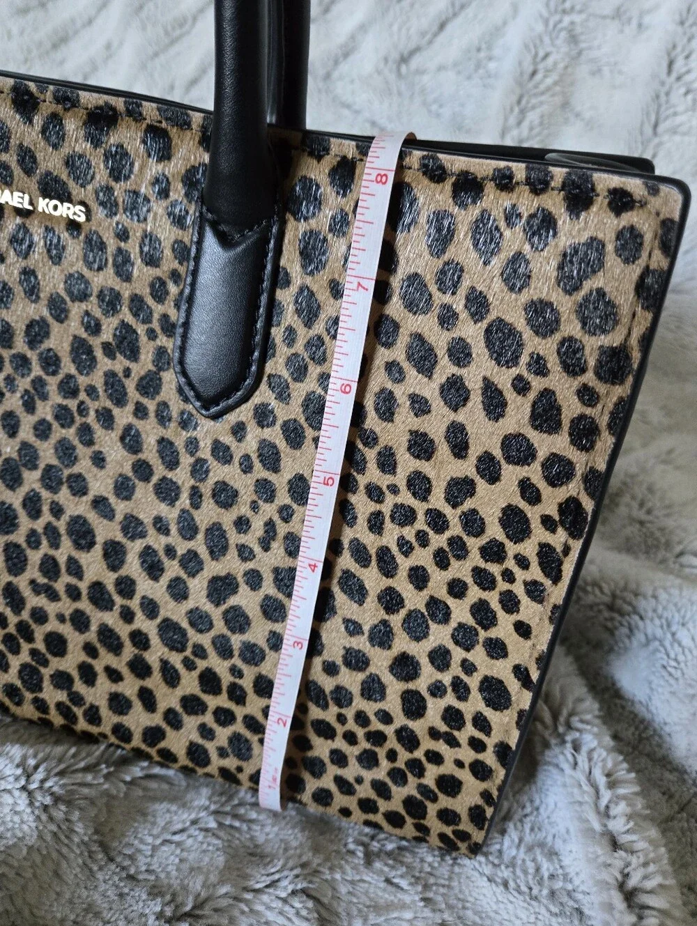 Michael Kors LEOPARDS print Leather Bag